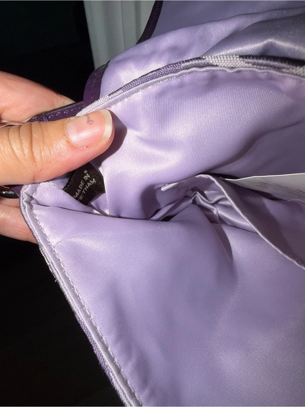 PRISTINE Vintage Y2K Coach Optic Purple Signature Flap Bag - 9x6 Baguette